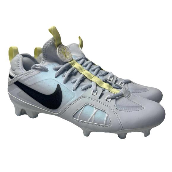 New Nike Huarache Size 8 Varsity LAX SE Cleats Lacrosse Gray Men FZ3620-001 - Picture 1 of 5